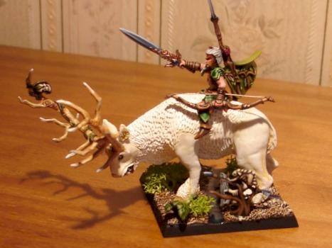 Seigneur Elf  sylvestre sur cerf blanc by boriesch