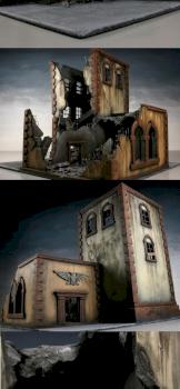 Brownstone Building Ruins by Terraformer