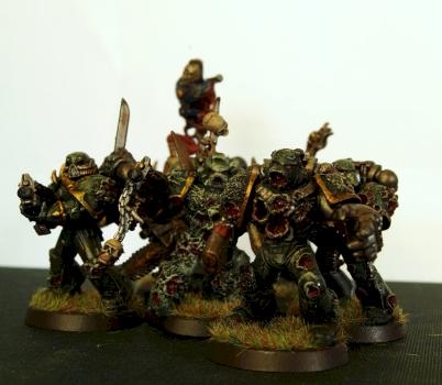 Nurgle Plague Marine Squad by steamface