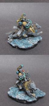 Wolf Lord on Thunderwolf by Orkish by WhiteRavenFactory