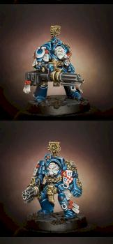 Ultramarines Terminator with Assault Cannon by IRKUCK