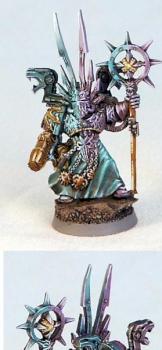 Chaos Sorcerer of Tzeentch Chaos Space Marine by Sacred Circle Minis