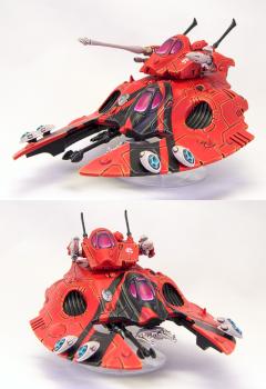 Eldar Falcon of Saim-Hann with Holofields and Missile Launcher by richardvan
