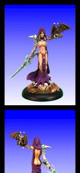 Eldessa, Necromancer by Dark Elf Miniatures