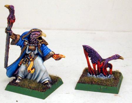 Warhammer Chaos Tzeentch Sorcerer with Familiar by sorcererstudios