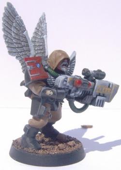 Daemon Hunter Inquisitor with Psycannon by The Angel of Death
