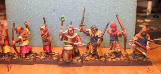 Bretonnian archers by demoneyestudio