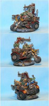 Wazzdakka ~ Ork Boss on Bike by Nugget