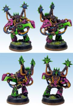 Slaanesh Noise Marine with Sonic Blaster by Asariel