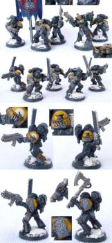 Space Wolves Grey Hunters by farseer oliver