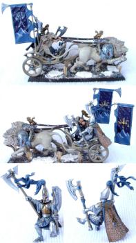 High Elf Hero/Lord on Lion Chariot by farseer oliver