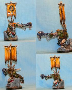 Ork Warboss with Attack Squig by Nugget
