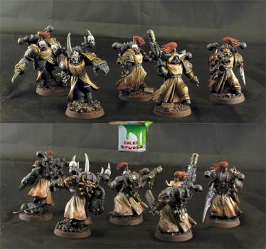 Chaos chosen space marines by Idler studio