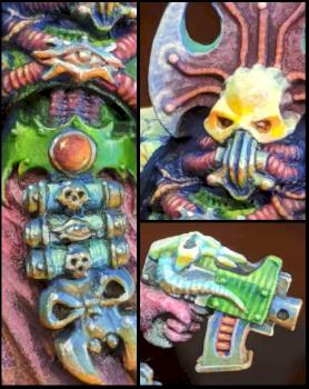 Tzeentchian Chaos Sorcerer Details by Orgeston