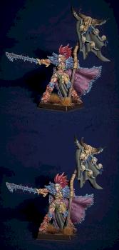 Barbarian Lady with Banners by Kaiul