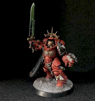 Blood Angels Primaris Сaptain in gravis armour by Soyg
