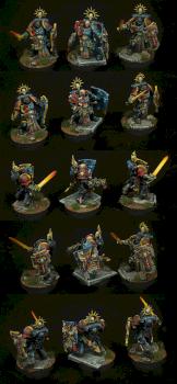 Black Templar Bladeguard Veteran Squad by Bartolomeus777