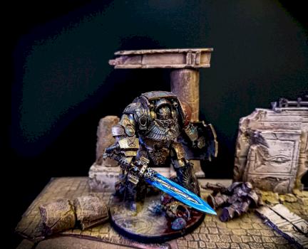 Custodian Guard Contemptor Galatus Dreadnought by VanilinFuture