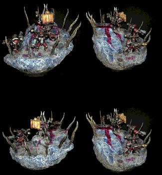 Heed Thy Word - Grimdark 40k World Eaters diorama display terrain piece by Mandrake_Studio