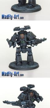 Iron Hands Legion Contemptor Dreadnought by MadFlyArtStudio