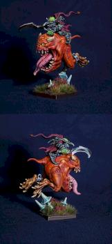 Goblin Boss on Giant Cave Squig by Kaiul