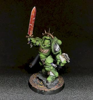 Salamders Primaris Сaptain in gravis armour by Soyg