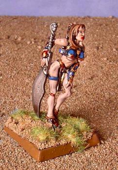 Confrontation Fionna Warrior in Blue by Bevfore