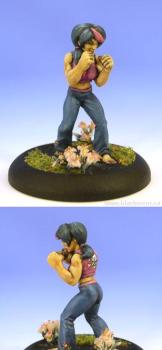 Nishiko, martial artist girl by SaxonAngel