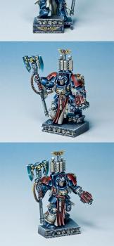 space hulk blood angels librarian by aurelio
