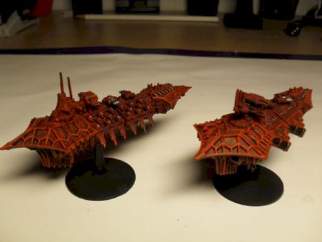 Battlefleet Gothic Chaos Cruiser by LoboDerPraesi