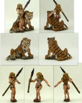 Hollywood Jungle Girl w/Tiger by Citrine