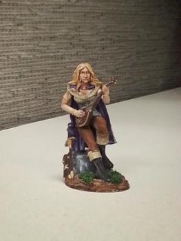 Bard Resting and Playing by Christopher James