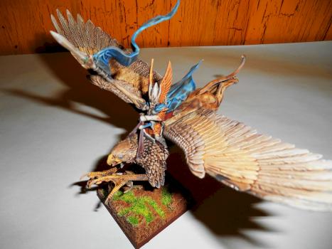 High Elf Prince on Griffon by Trashj
