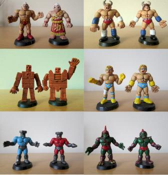 old M.U.S.C.L.E men figures by HoweyD1