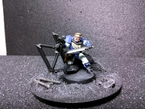 Space Marine Ultramarine Scout by Daonemdt