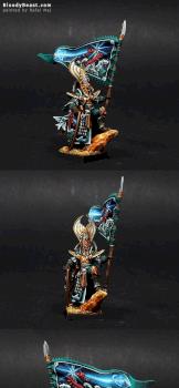 High Elves Sea Helm Battle Standard Bearer by BloodyBeast.com