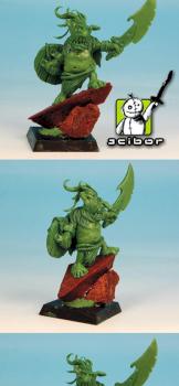 28mm scale Goblin Greenstuff Sculpture by Scibor