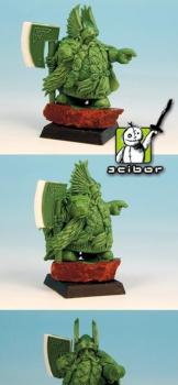 28mm scale Dwarf Lord Greenstuff Sculpture by Scibor
