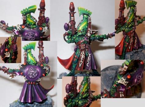 Eldar Autarch with warp jump generator by neontau