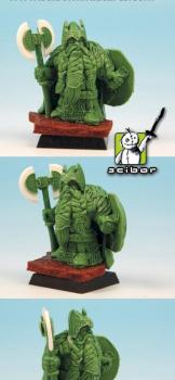 28mm scale Dwarf Lord Greenstuff Sculpture by Scibor