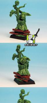 28mm scale Goblin Shaman Greenstuff Sculpture by Scibor