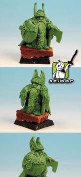 28mm scale Dwarf Lord Greenstuff Sculpture by Scibor