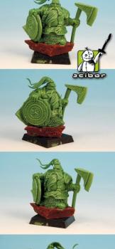 28mm scale Dwarf Lord Greenstuff Sculpture by Scibor