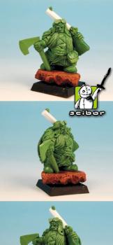 28mm scale Dwarf Lord Greenstuff Sculpture by Scibor