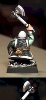 Skull Pass Dwarf Warrior (First mini in new army...) by arogers907