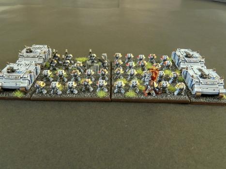 Epic scale Ragnar's Great Company with Battle Leader by dobbsy
