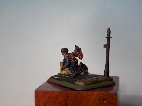 Captain America Flames of war by cabezonmed