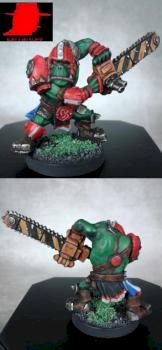 ork with chainsaw by klint