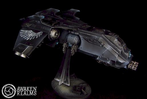 Space Marine Dark Angels Fire Raptor by Awaken Realms