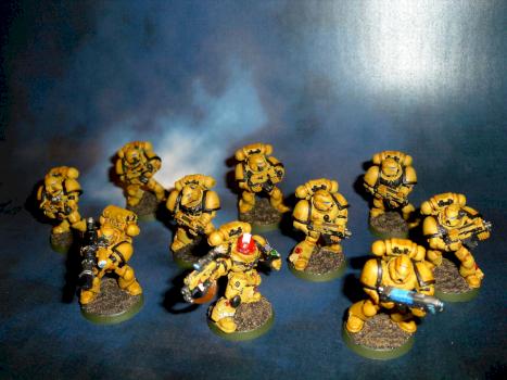 Imperial Fists Tactical Squad 1 by Alberto G